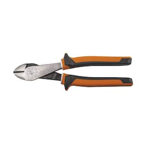 Diagonal Cutting Pliers, Insulated, Angled Head, 8-Inch