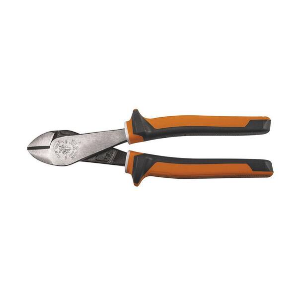 Klein Tools Diagonal Cutting Pliers, Insulated, Angled Head, 8-Inch