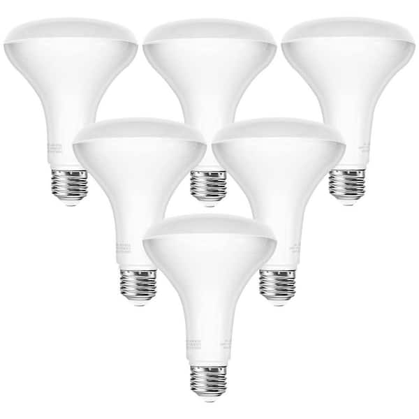65-Watt Equivalent BR30 Dimmable Flood LED Light Bulb 5000K Soft White (6-Pack)