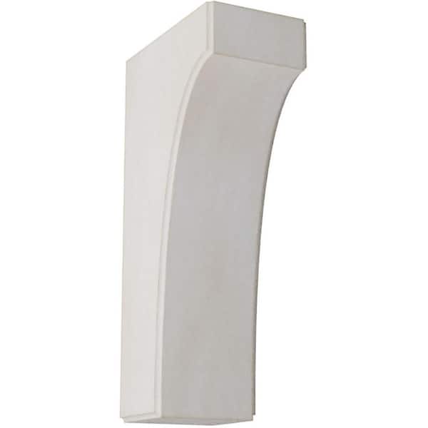Ekena Millwork 3-1/2 in. x 12 in. x 6 in. Chalk Dust White Clarksville Wood Vintage Decor Bracket