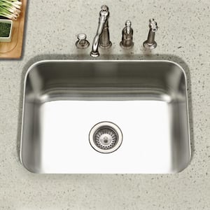 Houzer Eston 23 in. Stainless Steel Undermount Single Bowl Kitchen Sink - STS-1300-1