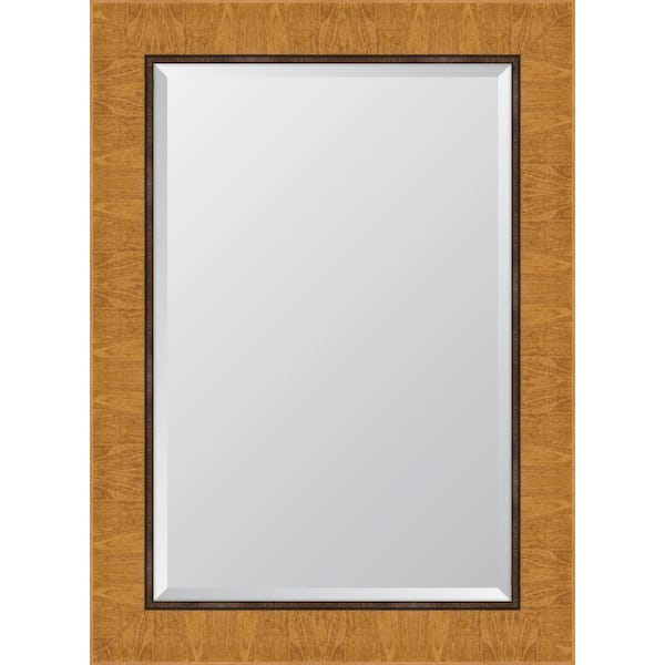 Melissa Van Hise Medium Rectangle Natural Beveled Glass Classic Mirror (33 in. H x 45 in. W)