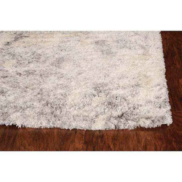 Rune Ivory/Gray 9 ft. x 13 ft. Geometric Modern Area Rug