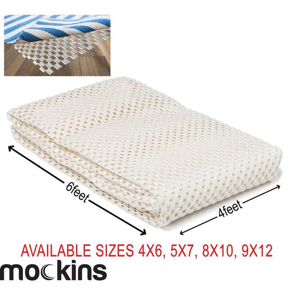Mockins 4 ft. x 6 ft. Premium Grip and Non-Slip Rug Pad