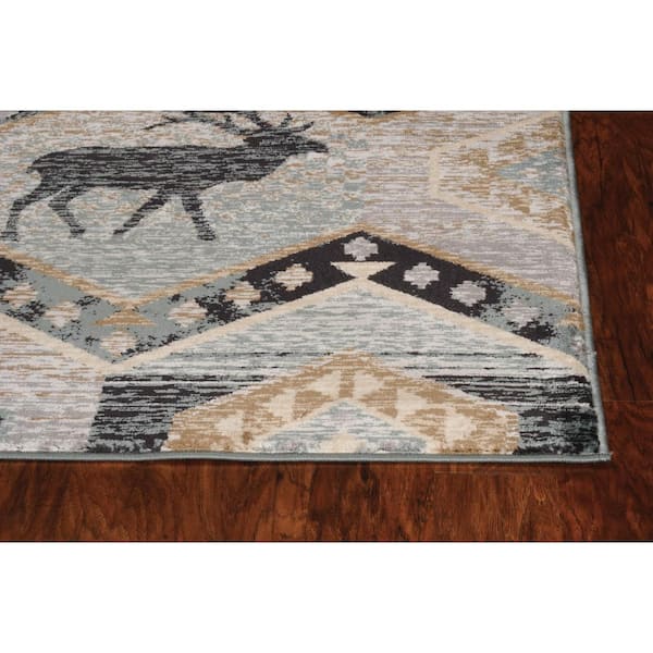 Clarinda Seafoam 2 ft. x 8 ft. Runner Rug
