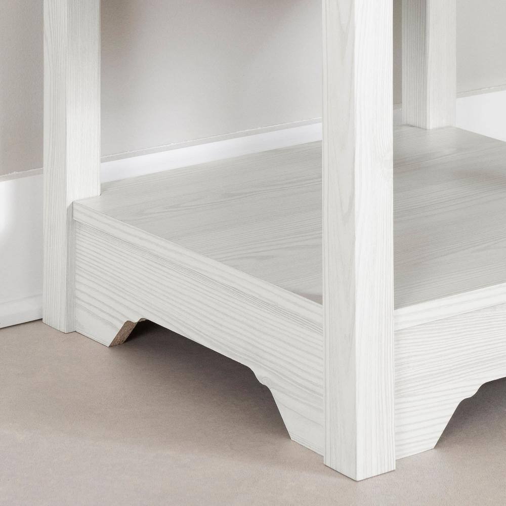 White Pine Farmhouse Nightstand with Shaker-Style Drawer
