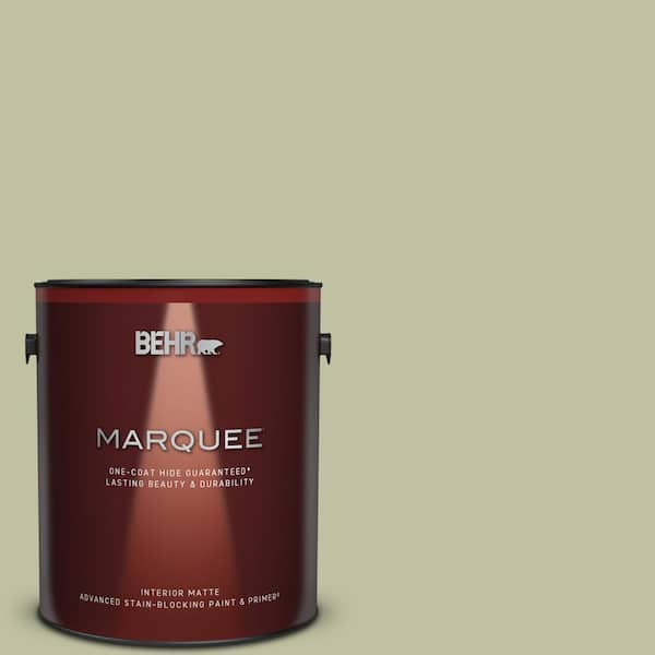 BEHR MARQUEE 1 gal. #S370-3 Sage Brush One-Coat Hide Matte Interior Paint & Primer