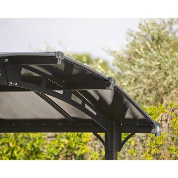 CANOPIA by PALRAM Arcadia 12 ft. x 17 ft. Gray/Gray Metal Carport