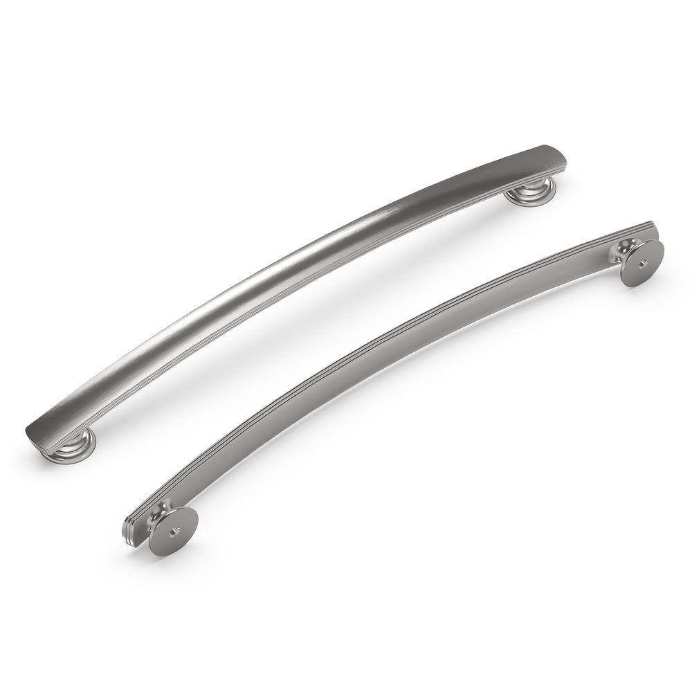 American Diner Satin Nickel Arch Cabinet Pulls with Mounting Hardware