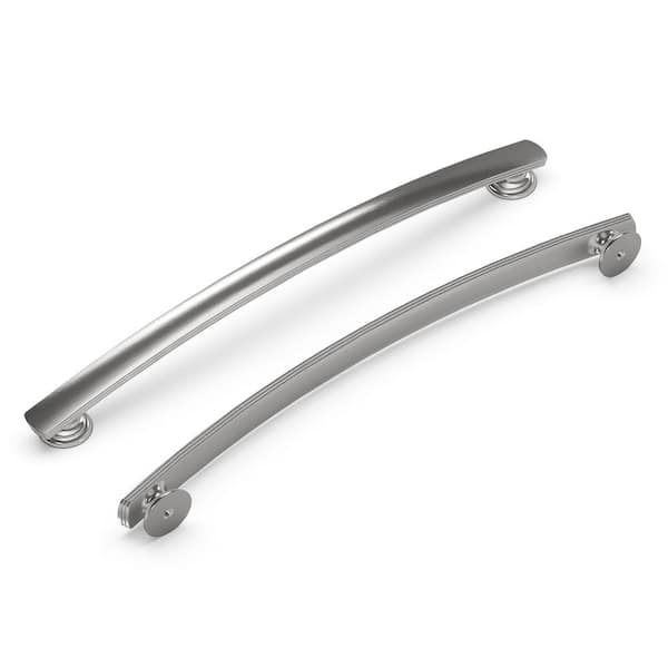 HICKORY HARDWARE American Diner 8-13/16 in. Modern Arch Cabinet Pull Satin Nickel Handle for Kitchen, Bathroom, Furniture (5 Pack)