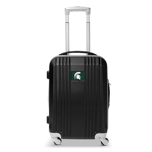 NCAA Michigan State 21 in. Black Hardcase 2-Tone Luggage Carry-On Spinner Suitcase