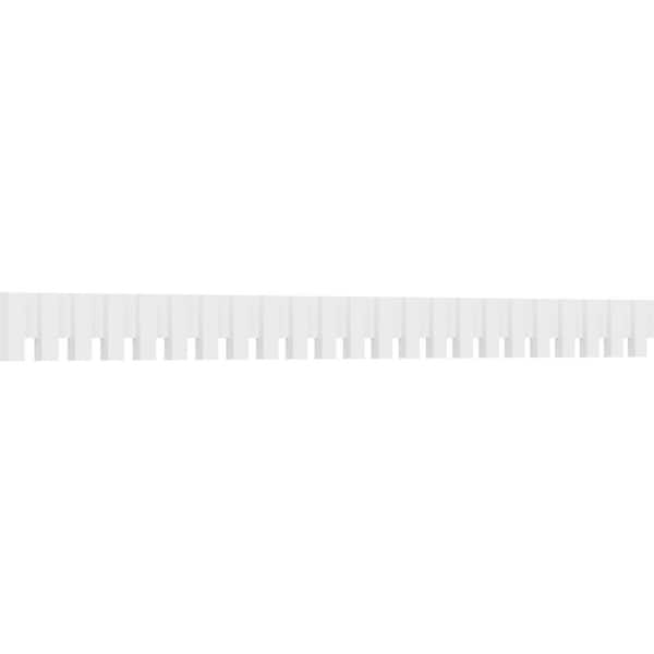 Ekena Millwork 1 in. D x 6 in. W x 92 in. L Primed Polyurethane Panel Moulding