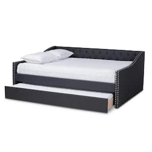 Haylie Dark Gray Full Trundle Daybed