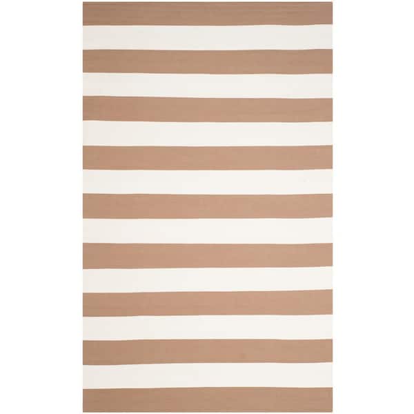 SAFAVIEH Montauk Sand/Ivory 6 ft. x 9 ft. Striped Area Rug