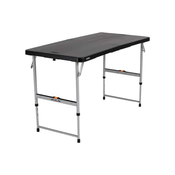 Lifetime Height Adjustable Craft Camping and Utility Folding Table, 4 Foot,  4'/4 841101002520