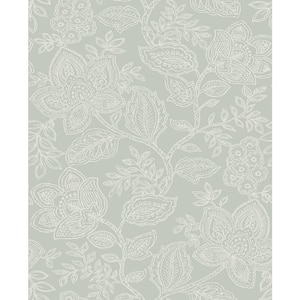 Larkin Sage Floral Paper Strippable Roll (Covers 56.4 sq. ft.)