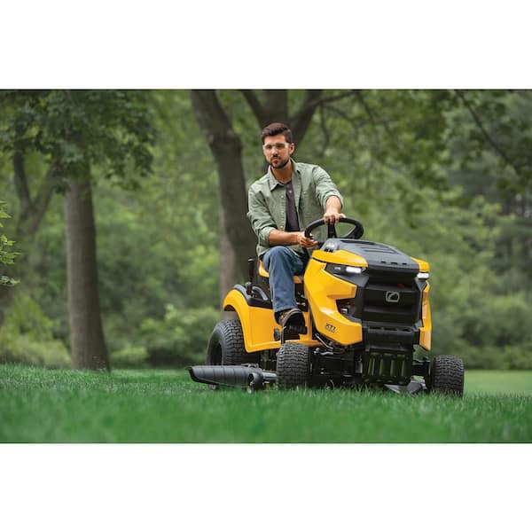Image of Green Cub Cadet riding lawn tractor