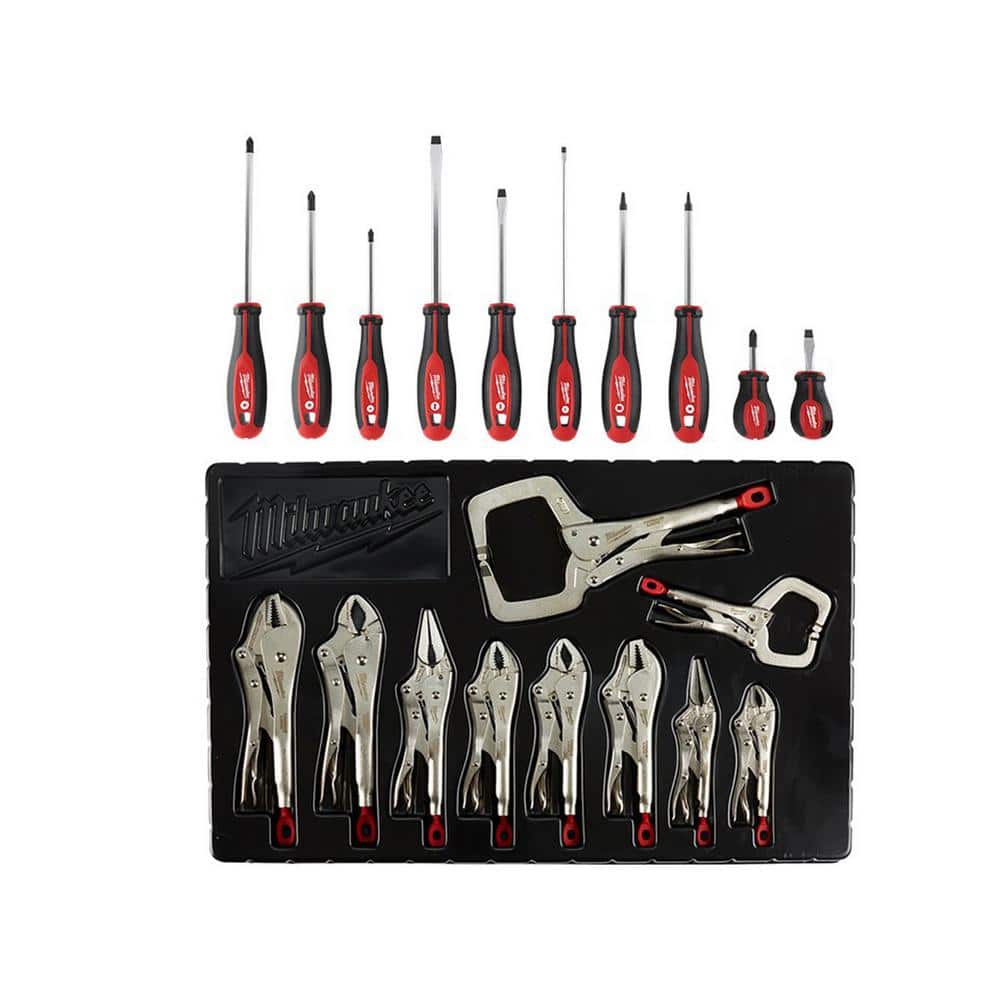 Combination Screwdriver and Torque Lock Locking Pliers Kit (20-Piece) price history on PriceWatchPro