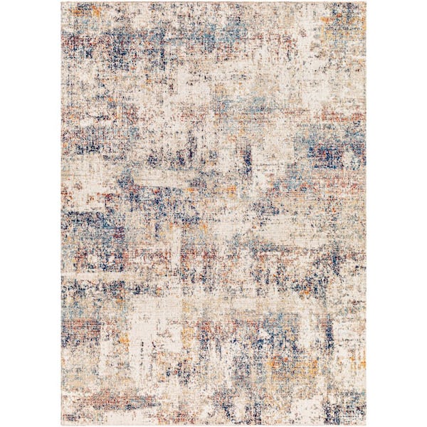 Livabliss Huntington Beach Oatmeal 5 ft. x 7 ft. Modern Indoor/Outdoor Area Rug