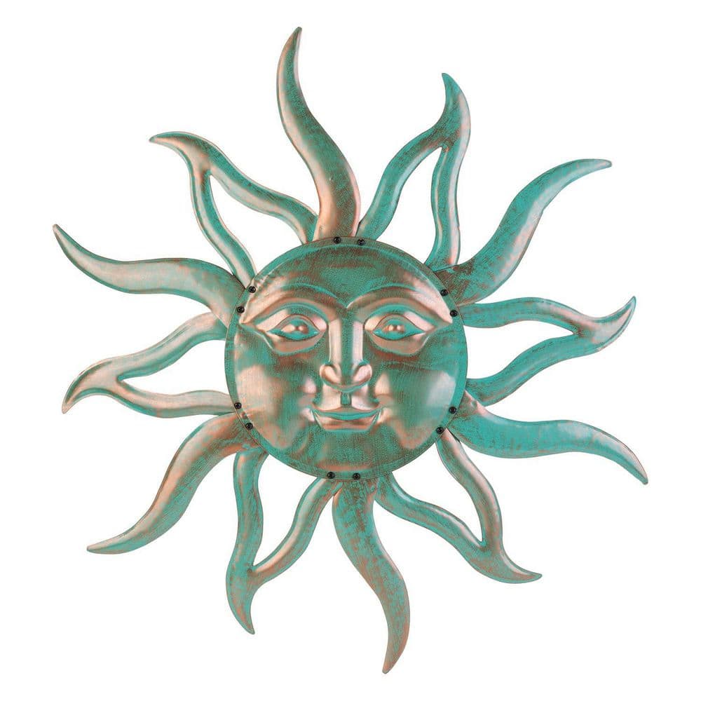 30 in. x 30 in. Sun Metal Wall Art Outdoor Decor, Rust Proof Retro Wall Sculpture Statues Wall Art Hanging Decoration price history on PriceWatchPro
