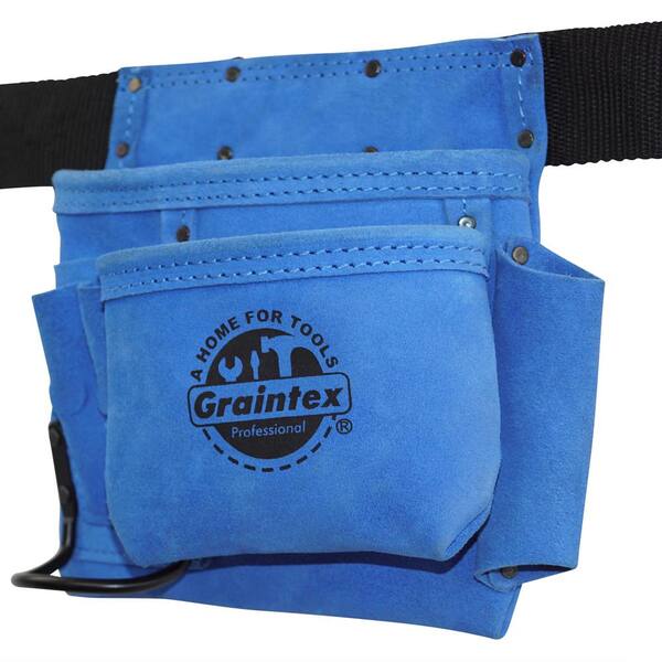 Graintex 20 Pocket Nail and Tool Pouch Set with 2 in. Belt and Hammer  Holder SS2960 - The Home Depot