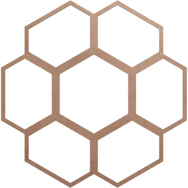 Ekena Millwork 0.375 in. x 38 in. x 38 in. Wood Medallion Moulding