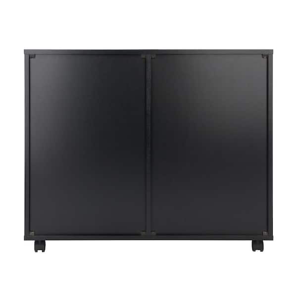 キャビネット2/2 Halifax Black 2 Section Mobile Storage Cabinet 20622 - The Home Depot