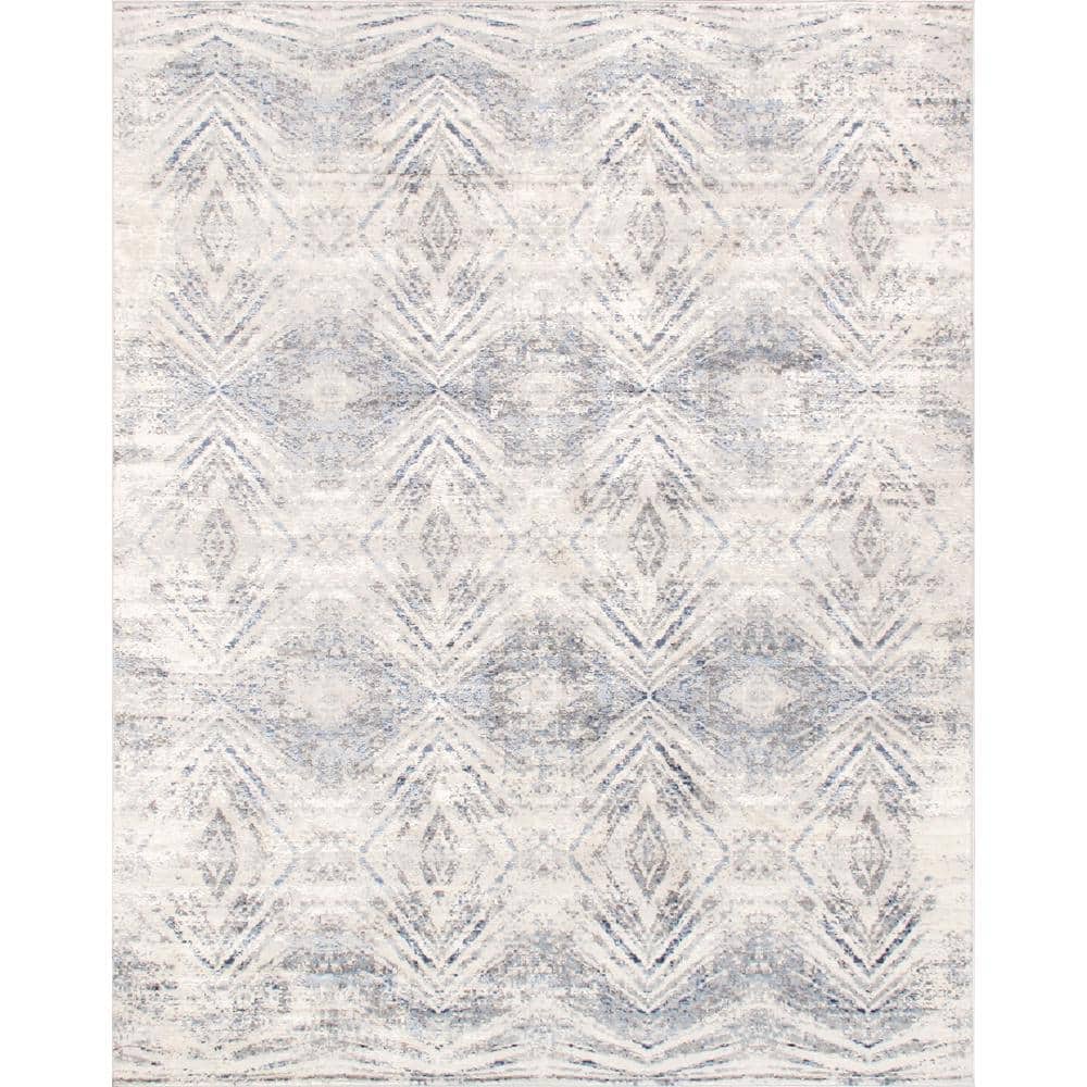 Pasargad Home Efes Light Grey 12 ft. x 15 ft. Abstract Area Rug pd193b
