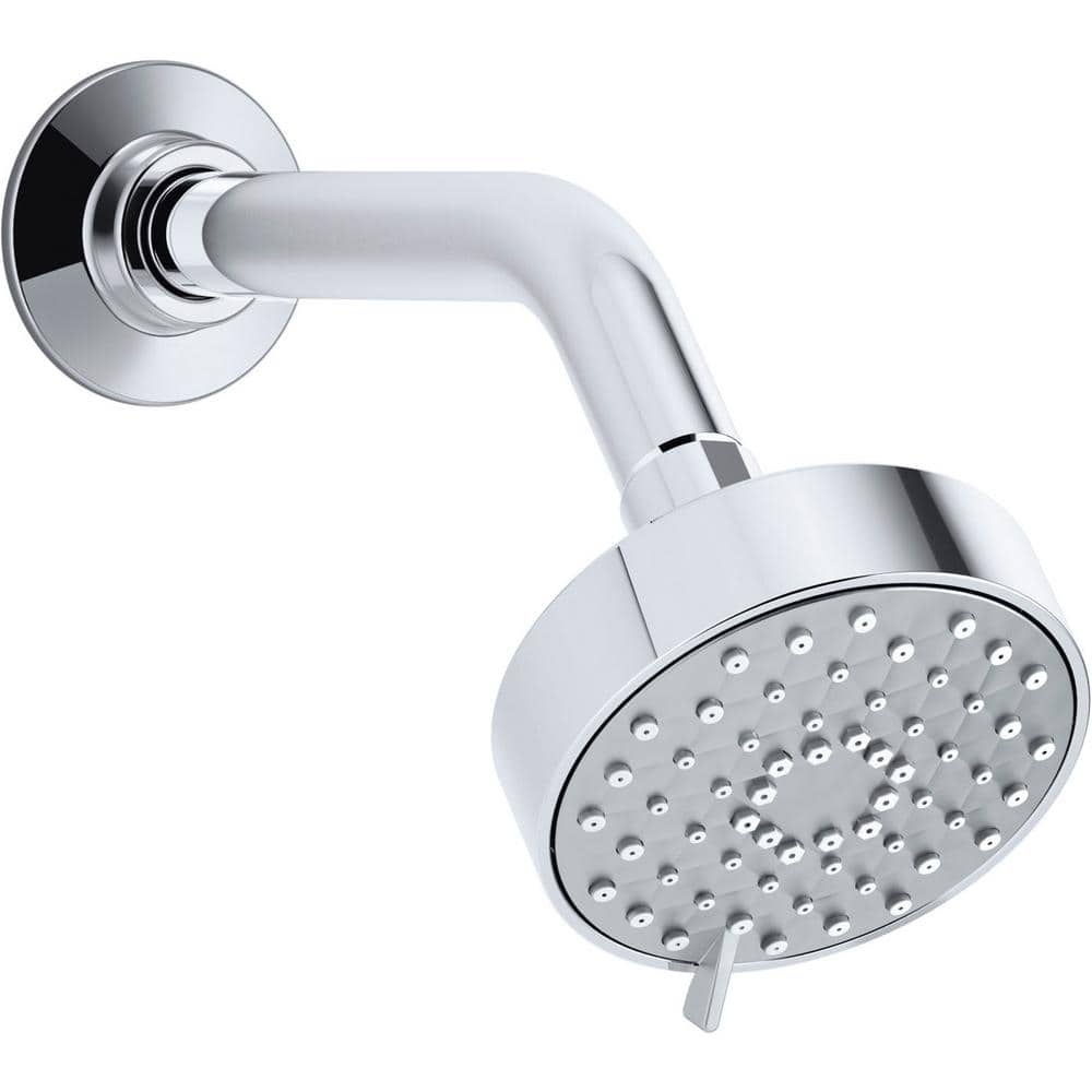 Kohler Awaken 3 Spray 36 In Single Wall Mount Fixed Shower Head In Polished Chrome K 72418 G 5887