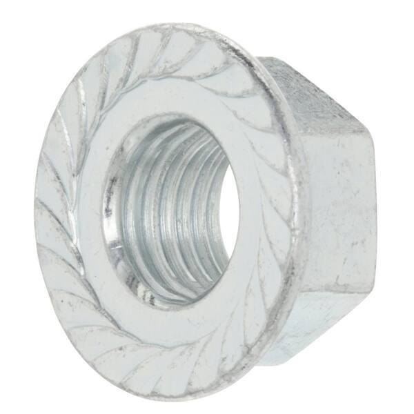 Everbilt M10-1.25 Zinc Flange Nut 2-Pieces 862368 - The Home Depot 