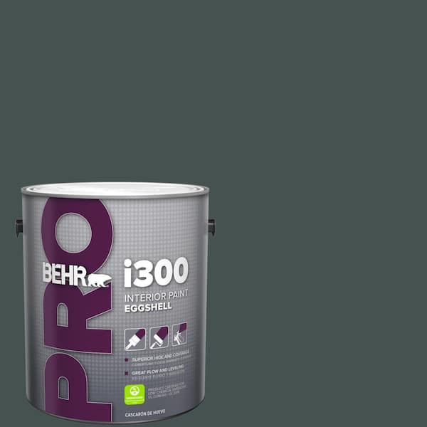 1 gal. #MQ6-44 Black Evergreen Eggshell Interior Paint