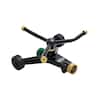Vigoro 1,384 sq. ft. Metal 3-Arm Rotating Lawn and Garden Sprinkler 845003-1006