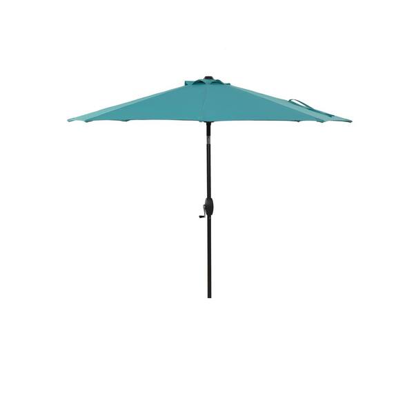 Willit 9 ft. Aluminum Sturdy Construction Outdoor Market Patio Umbrella in Blue