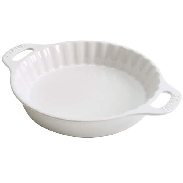 Ceramic 9 in. Pie Dish - White