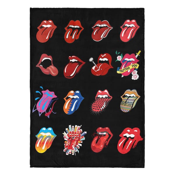 The Rolling Stones Tongue History Silk Touch Throw Blanket 50 x 70 in.