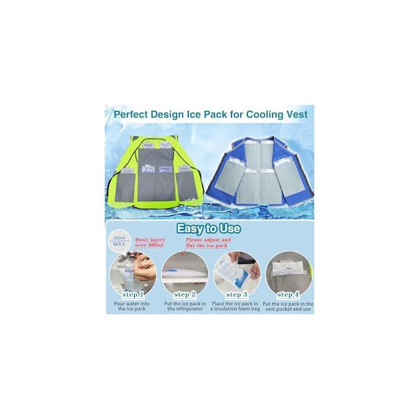Jele Chewy Ice 9パックセット Cool Gear Freezer Gel Ice Blocks, Lunch Box/Cooler Stackable