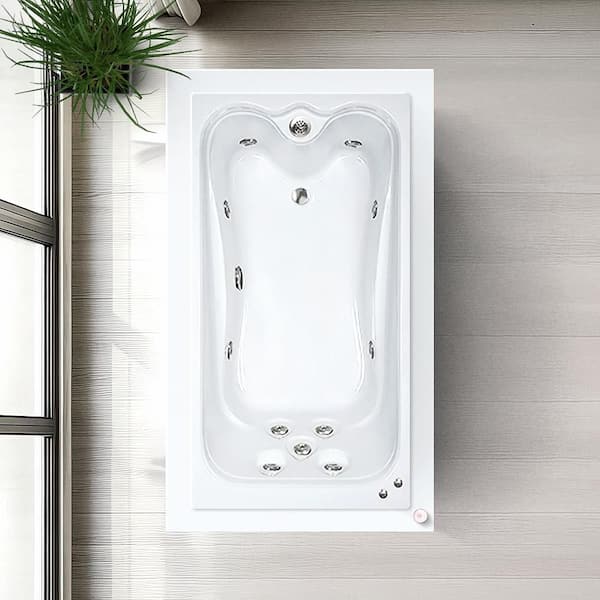 Comfortflo Premier 60 in. x 36 in. Acrylic Rectangular Alcove