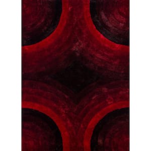 Finesse Astral Red 5 ft. 3 in. x 7 ft. 2 in. Area Rug