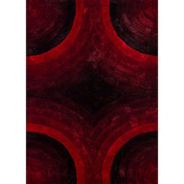 United Weavers Finesse Astral Red 5 ft. 3 in. x 7 ft. 2 in. Area Rug