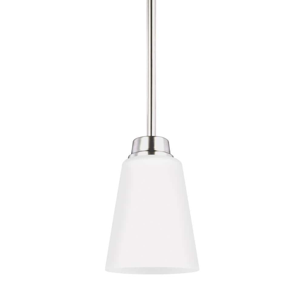 Kerrville 1-Light Brushed Nickel Mini Pendant price history on PriceWatchPro