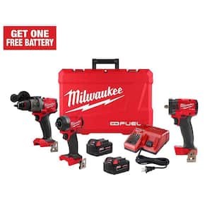 M18 FUEL 18-V Lithium-Ion Brushless Cordless Hammer Drill/Impact Driver Combo Kit (2-Tool) with 3/8 in. Impact Wrench