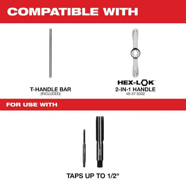 Hex-LOK 2-in-1 Threading Handle & Tap Collet