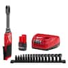 Milwaukee (3050-20) M12 FUEL INSIDER 12V Lithium-Ion Brushless Cordless 1/4 In. - 3/8 In. Extended Reach Box Ratchet (Tool-Only - Foto 8