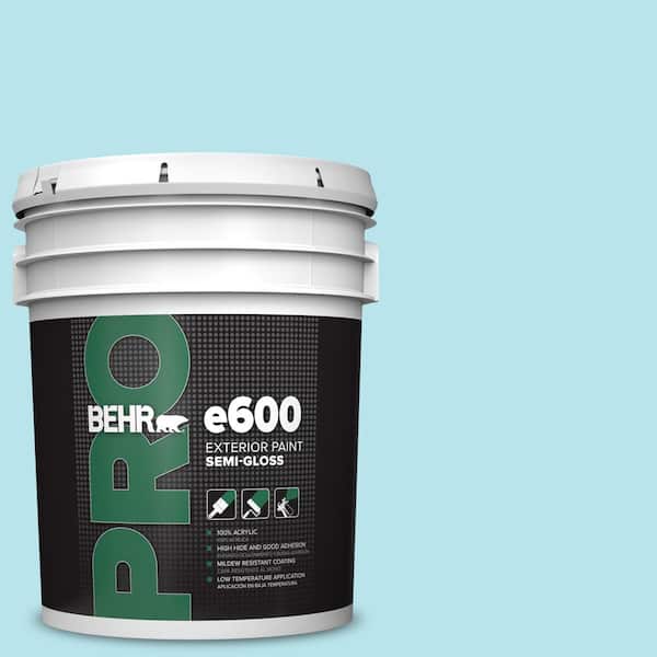 BEHR PRO 5 gal. #510A-3 Fresh Water Semi-Gloss Exterior Paint