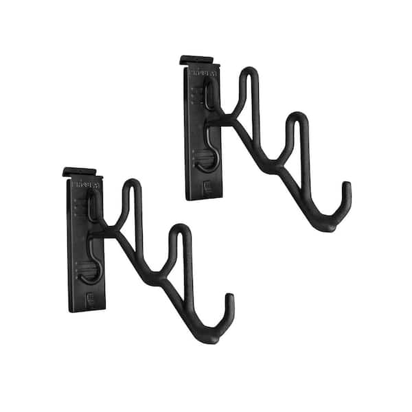 Stealth Horizontal 3-Firearm Holder 16 in. H x 14.75 in. W Slat Wall Panel Accessory Hooks in Black