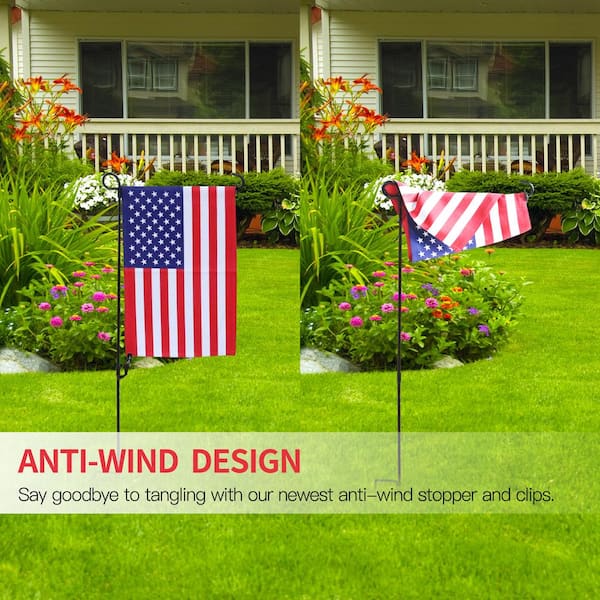 Steel Lineman Garden Flag With high quality Stand