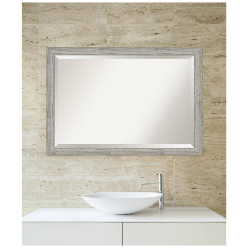Dove Greywash Rectangular Wall Mount Bathroom Vanity Mirror