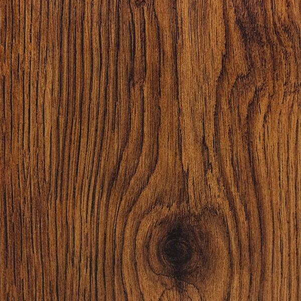 Hampton Bay Hand Scraped Oak Burnt Caramel 8 mm Thick x 5-1/2 in. Wide x 47-7/8 in. Length Laminate Flooring (14.63 sq. ft. / case)
