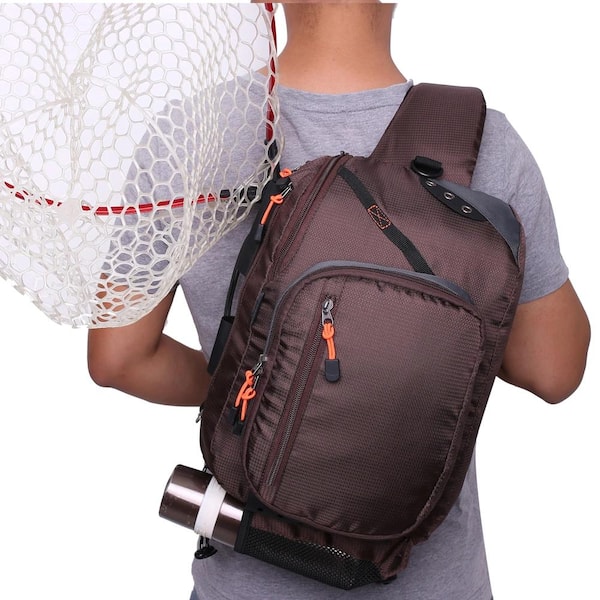 Aoibox Fly Fishing Sling Packs Fishing Tackle Storage Shoulder Bag