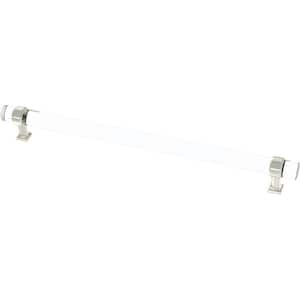 Acrylic Bar 12 in. (305 mm) Polished Nickel and Clear Acrylic Drawer Pull (1-Pack)